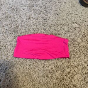 Vibrant Pink Strapless Tube Top
